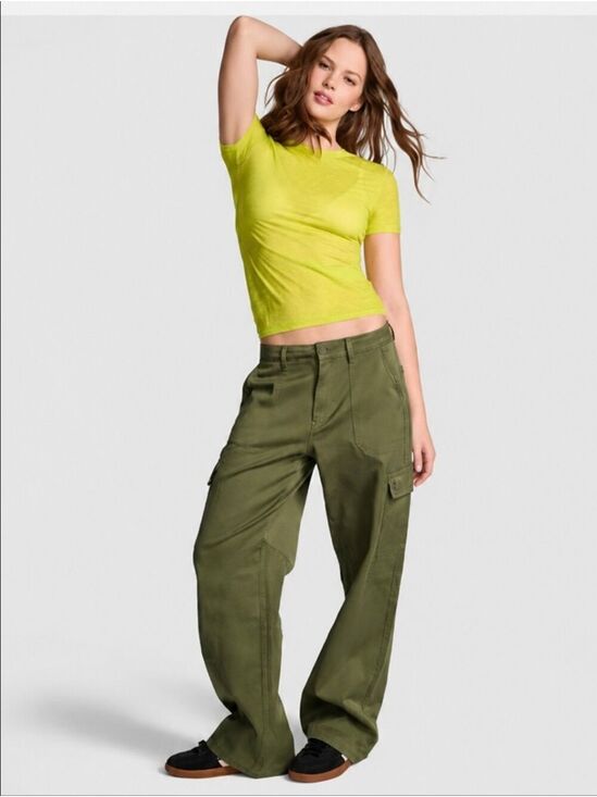 PINK Victoria's Secret Pants - Nwt PINK Utility Cargo Pants Size S/P
